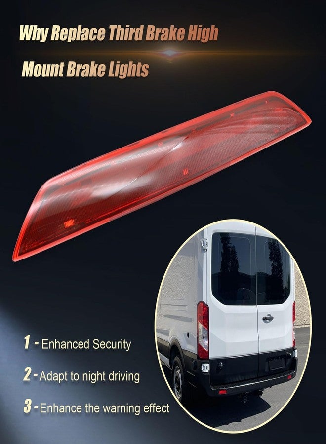FZJDSD Third 3rd Brake Tail Light Center High Mount Stop Light LED Compatible with Ford Transit 150 Transit 250 Transit 350 2015 2016 2017 2018 2019 Replace BK3Z13466A - Image 5